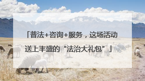 普法+咨询+服务，这场活动送上丰盛的“法治大礼包”