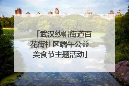 武汉纱帽街道百花街社区端午公益美食节主题活动