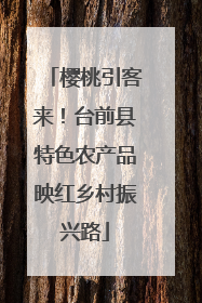 樱桃引客来！台前县特色农产品映红乡村振兴路