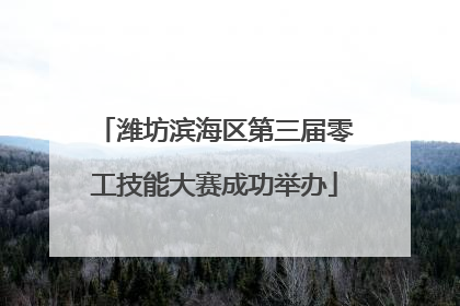 潍坊滨海区第三届零工技能大赛成功举办