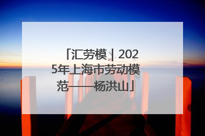 汇劳模｜2025年上海市劳动模范——杨洪山