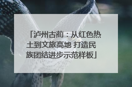 泸州古蔺：从红色热土到文旅高地 打造民族团结进步示范样板