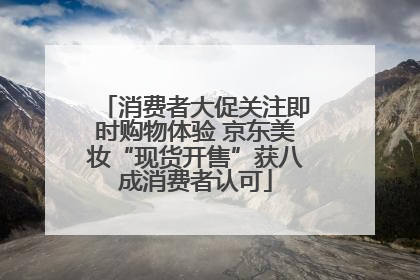 消费者大促关注即时购物体验 京东美妆“现货开售”获八成消费者认可