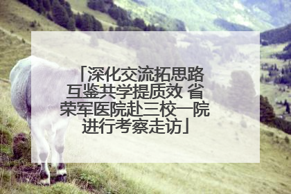 深化交流拓思路 互鉴共学提质效 省荣军医院赴三校一院进行考察走访