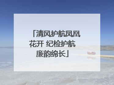 清风护航凤凰花开 纪检护航廉韵绵长