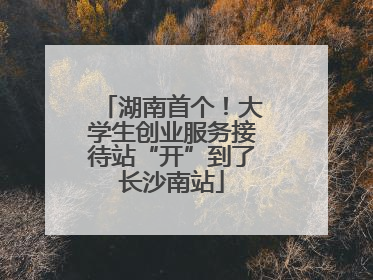 湖南首个！大学生创业服务接待站“开”到了长沙南站