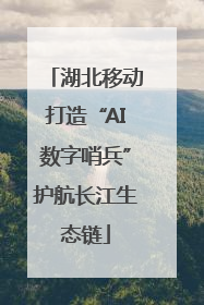湖北移动打造“AI数字哨兵”护航长江生态链