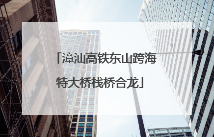 漳汕高铁东山跨海特大桥栈桥合龙