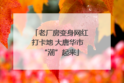 老厂房变身网红打卡地 大唐华市“潮”起来