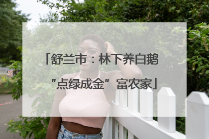 舒兰市：林下养白鹅 “点绿成金”富农家