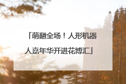 萌翻全场！人形机器人嘉年华开进花博汇