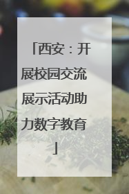 西安：开展校园交流展示活动助力数字教育