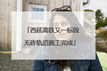 西延高铁又一标段无砟轨道施工完成