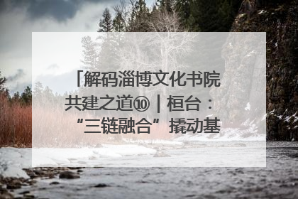 解码淄博文化书院共建之道⑩｜桓台：“三链融合”撬动基层文化共治新动能