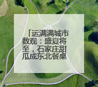 运满满城市数观：盛夏将至，石家庄甜瓜成东北餐桌座上宾