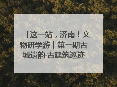 这一站，济南！文物研学游｜第一期古城遗韵·古建筑巡迹之旅圆满结束