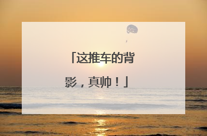 这推车的背影，真帅！