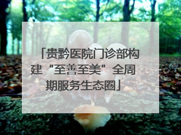 贵黔医院门诊部构建“至善至美”全周期服务生态圈