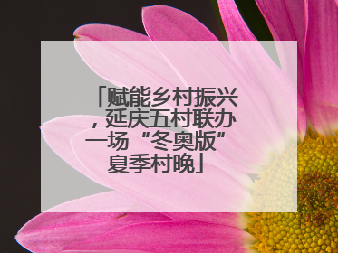 赋能乡村振兴，延庆五村联办一场“冬奥版”夏季村晚