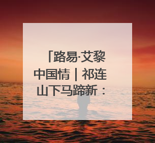 路易·艾黎中国情｜祁连山下马蹄新：山丹马场以绿色发展诠释“两山”理论实践