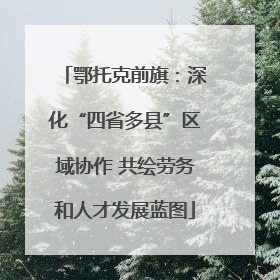 鄂托克前旗：深化“四省多县”区域协作 共绘劳务和人才发展蓝图