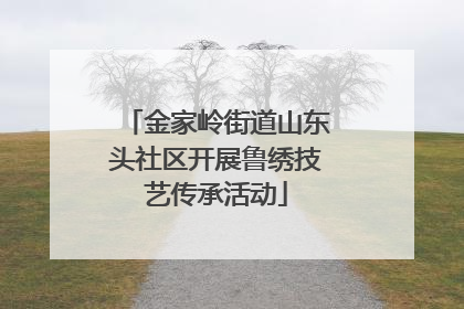 金家岭街道山东头社区开展鲁绣技艺传承活动