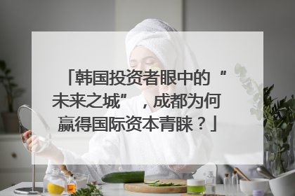 韩国投资者眼中的“未来之城”，成都为何赢得国际资本青睐？