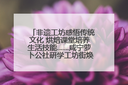 非遗工坊感悟传统文化 烘焙课堂培养生活技能……咸宁萝卜公社研学工坊街焕新迎“双节”