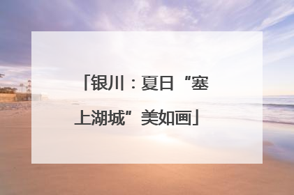 银川：夏日“塞上湖城”美如画