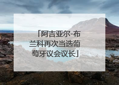阿吉亚尔-布兰科再次当选葡萄牙议会议长