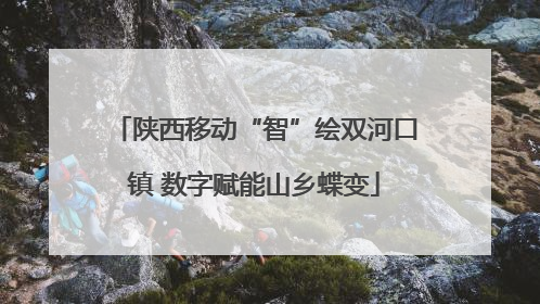 陕西移动“智”绘双河口镇 数字赋能山乡蝶变