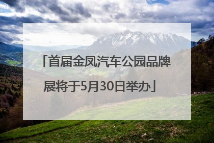首届金凤汽车公园品牌展将于5月30日举办