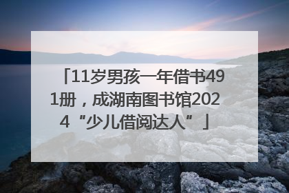 11岁男孩一年借书491册，成湖南图书馆2024“少儿借阅达人”