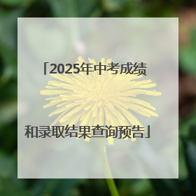 2025年中考成绩和录取结果查询预告