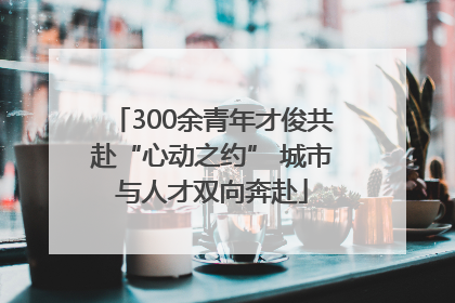 300余青年才俊共赴“心动之约” 城市与人才双向奔赴