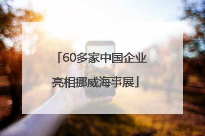 60多家中国企业亮相挪威海事展