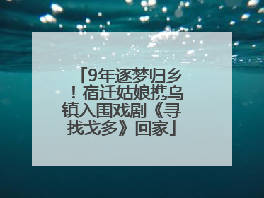 9年逐梦归乡！宿迁姑娘携乌镇入围戏剧《寻找戈多》回家
